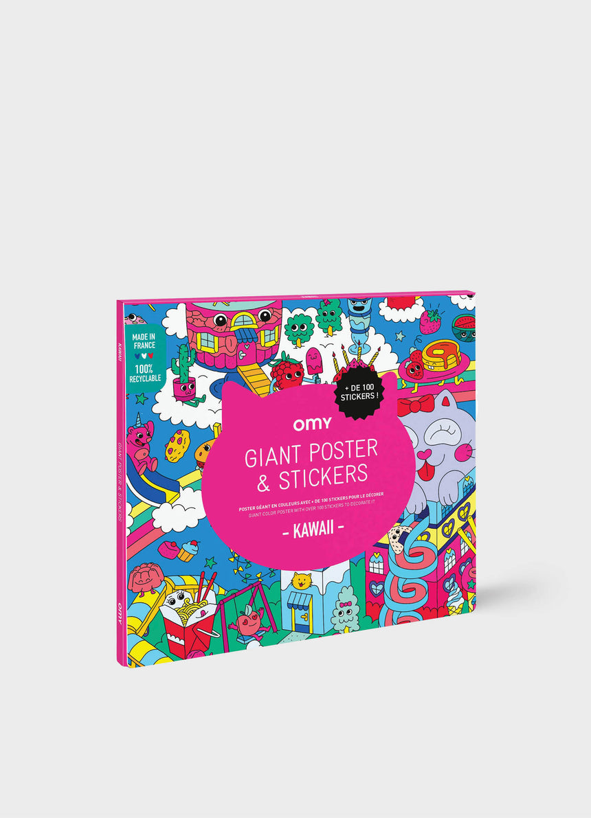 Kawaii Giant Sticker Poster