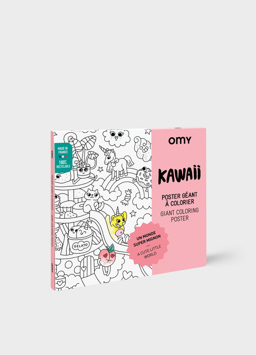 Kawai Giant Coloring Poster