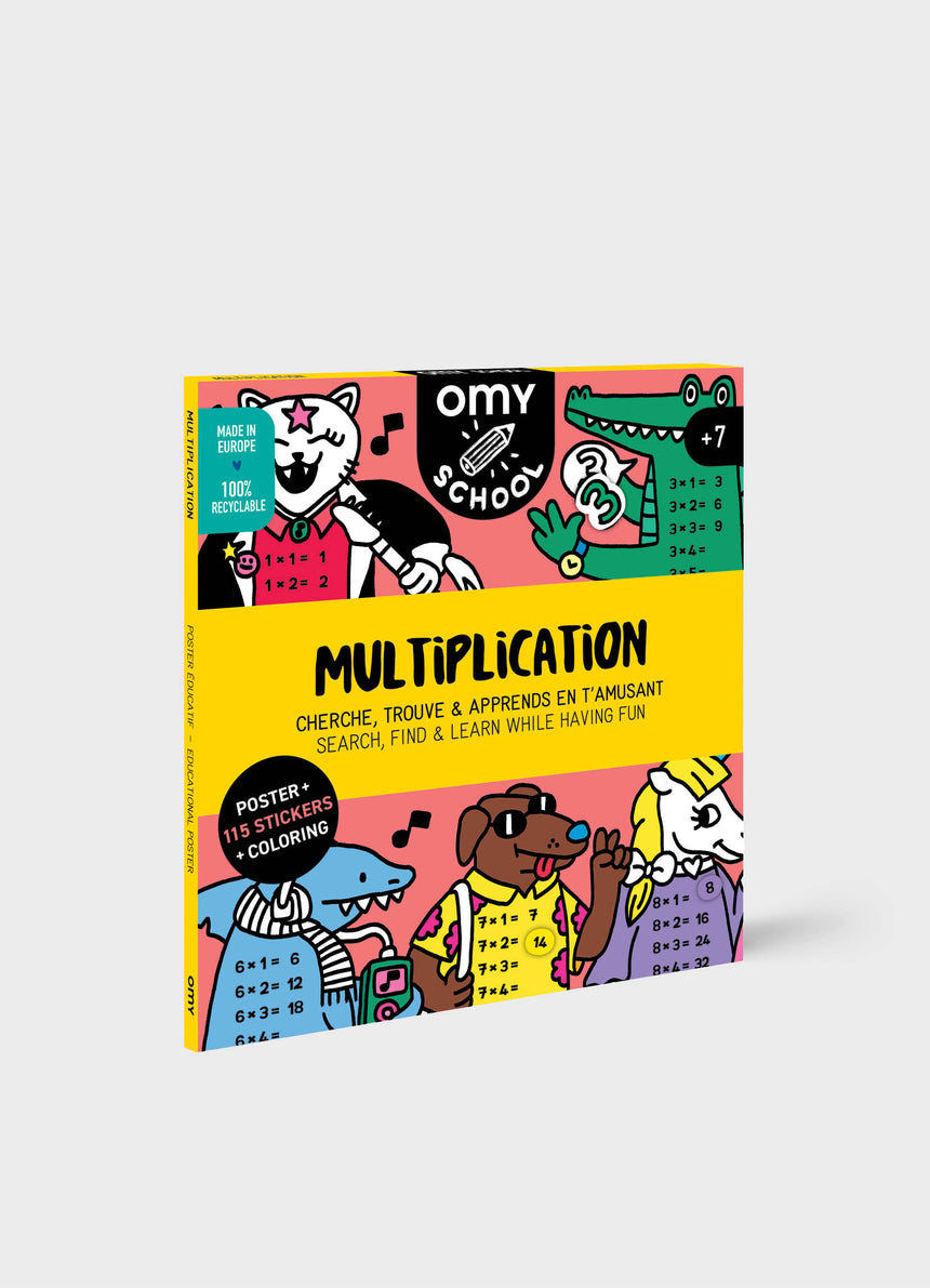 Multiplication Sticker Poster