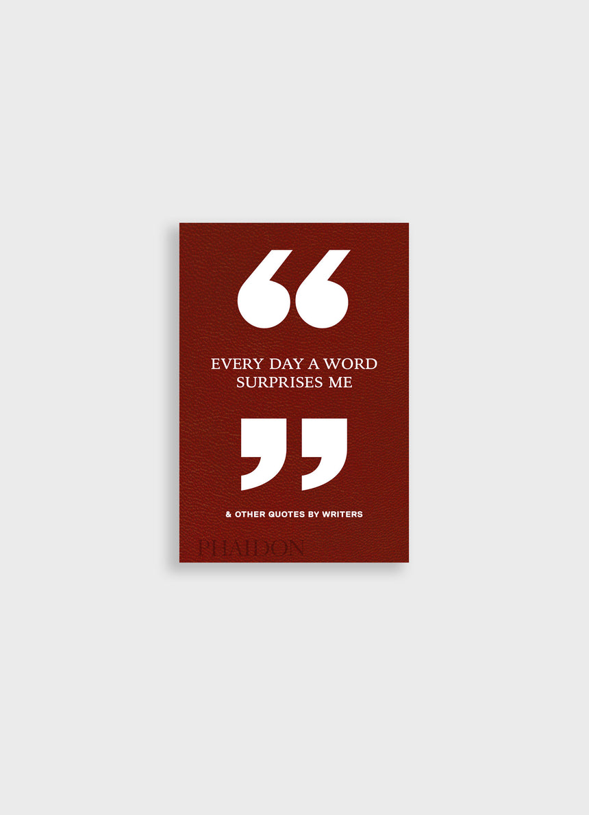 EVERY DAY A WORD SURPRISES ME & OTHER QUOTES BY WRITERS