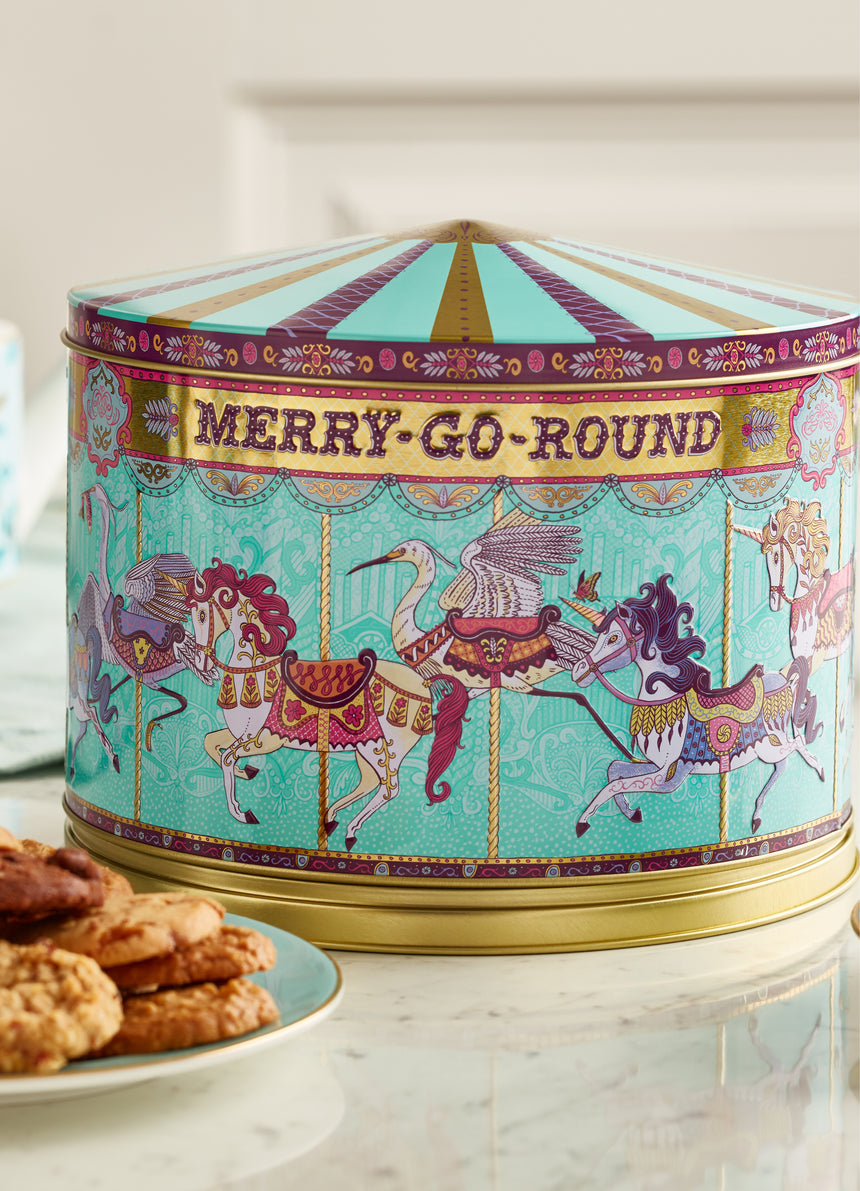 Merry Go Round Musical Biscuit Tin, 500g