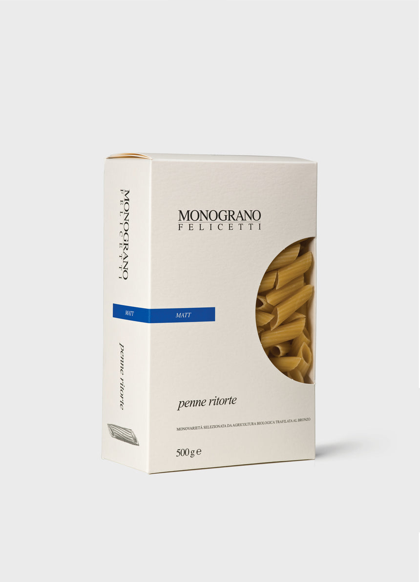 Penne ritorte Matt by Monograno Felicetti - 500g