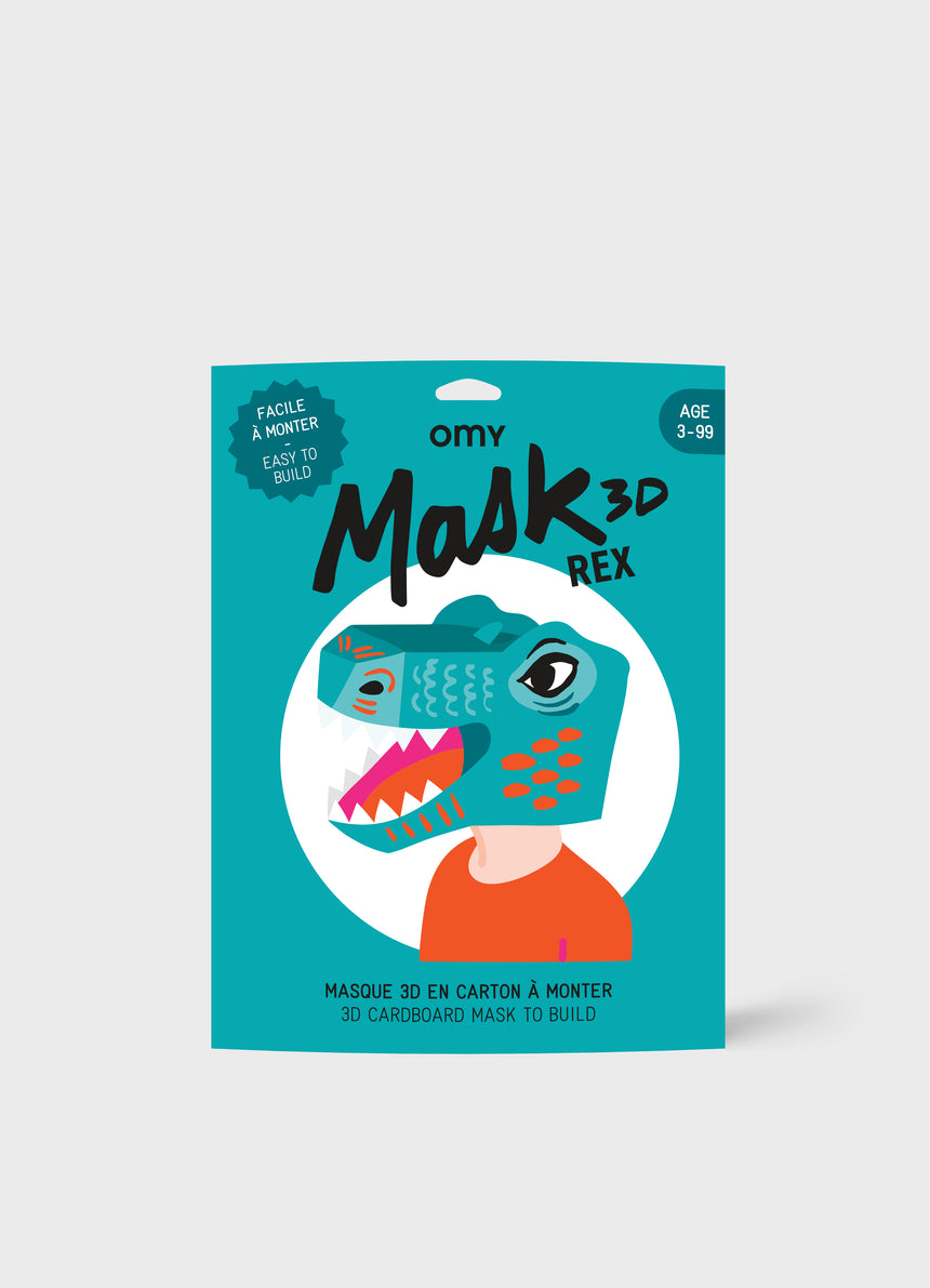 REX - 3D CARDBOARD MASK