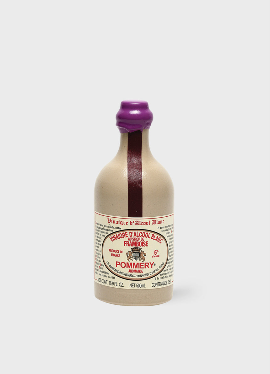 White alcohol vinegar 6° flavoured with raspberry syrup 50cl