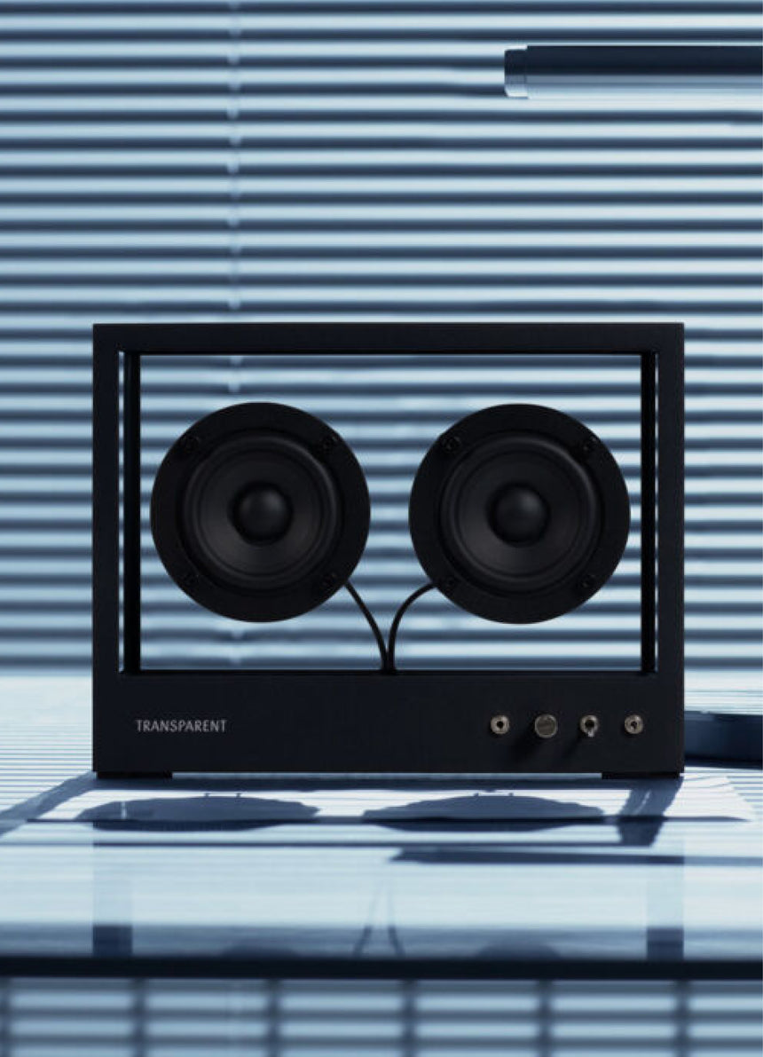 Transparent Speakers Small - Black