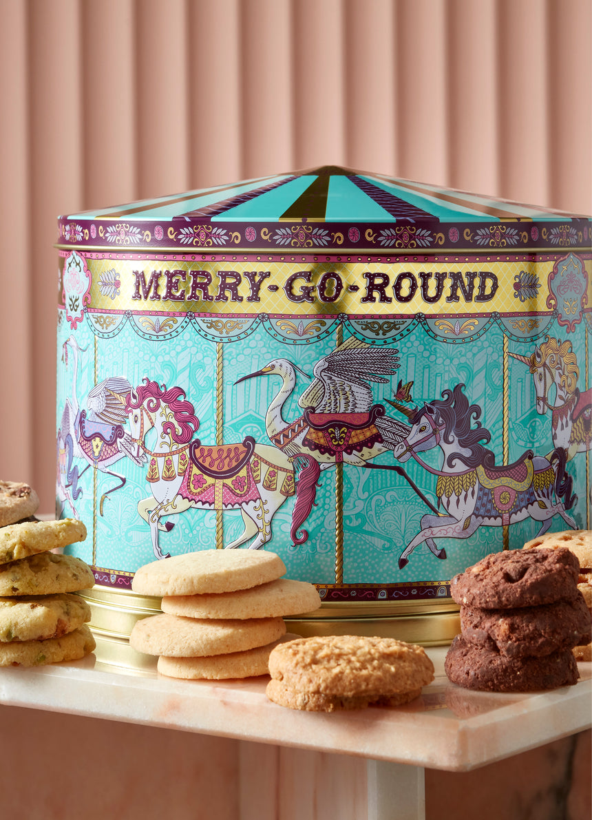 Merry Go Round Musical Biscuit Tin, 500g