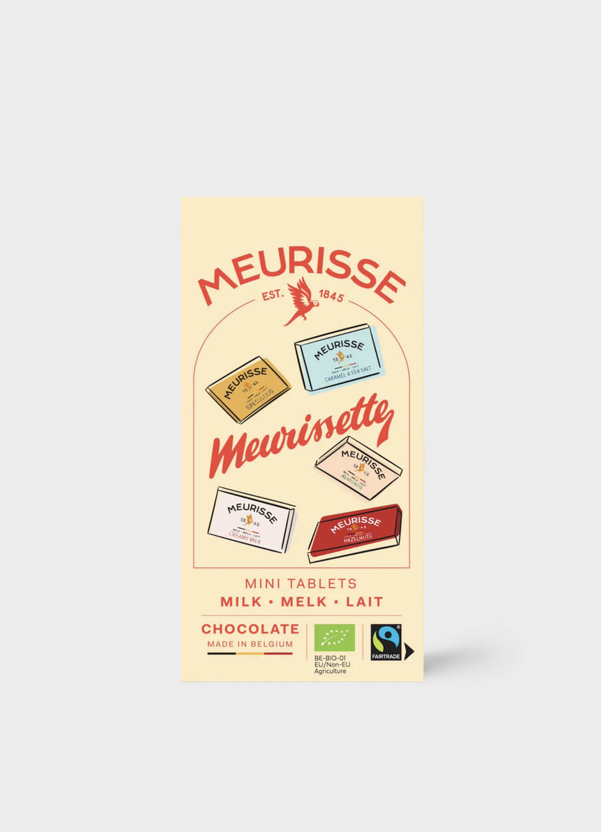 MEURISSE - Organic Mini-tablets Milk chocolate selection