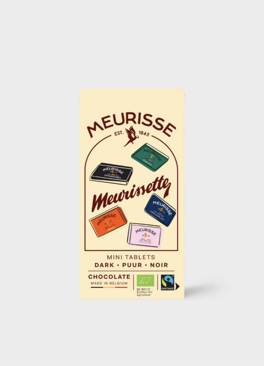 MEURISSE - Organic Mini-tablets Dark chocolate selection