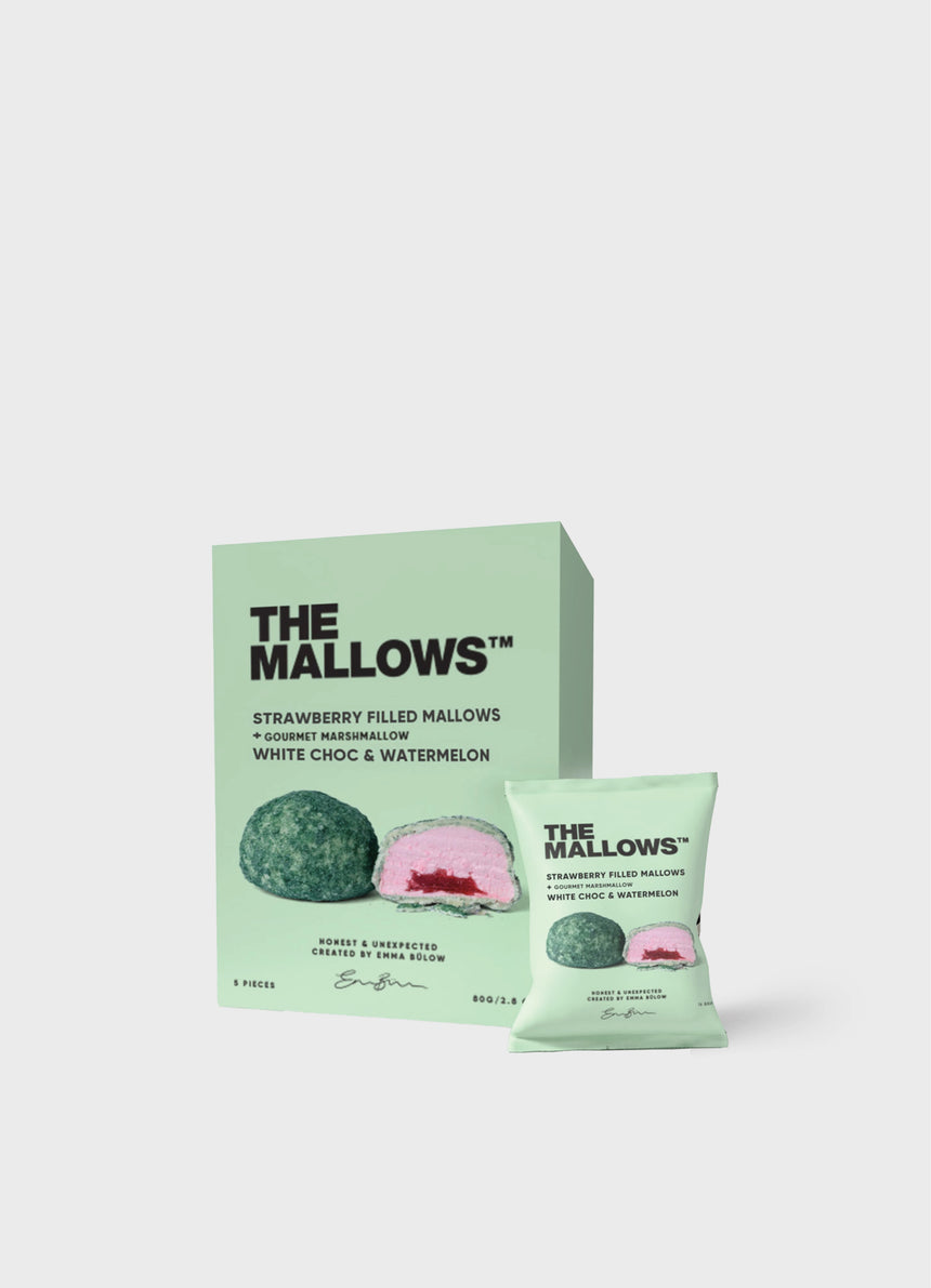 Strawberry Filled Mallows With White Chocolate & Watermelon