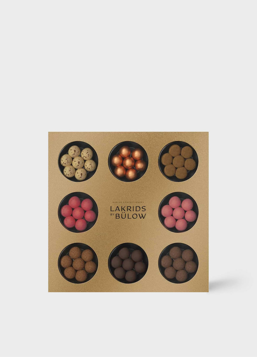 Gold Selection Box with Chocolate coated Liquorice Truffles