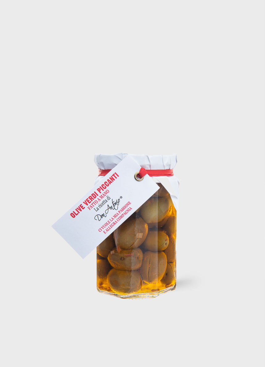 Spicy Green Olives 280gr
