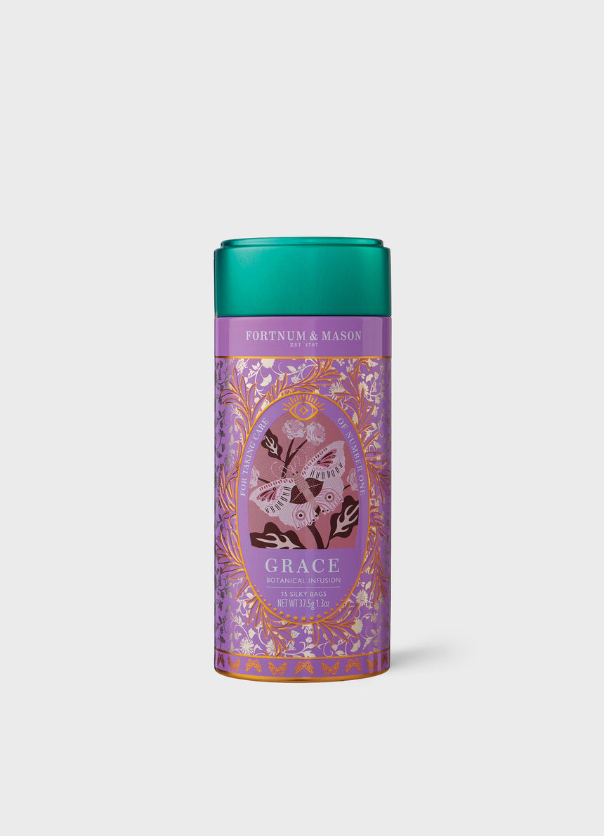 Grace Botanical Infusion Tin, 15 Silky Tea Bags, 37.5g